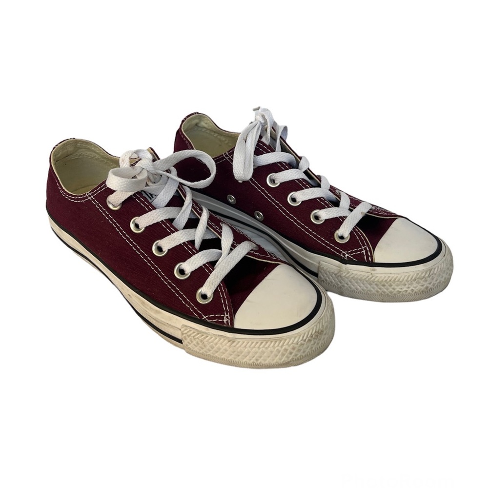 Burgundy Converse All Star Sneakers